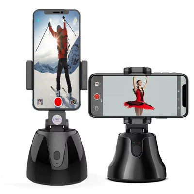 Revolutionary 360 Degree Smart Phone Holder with Auto Face Tracking for Perfect Selfies