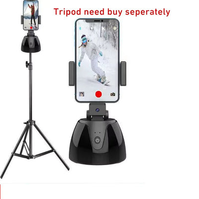 Revolutionary 360 Degree Smart Phone Holder with Auto Face Tracking for Perfect Selfies