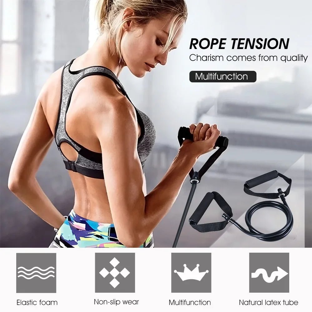 Elevate Your Workouts with 5 Levels of Resistance Bands - Versatile Pull Rope for Strength Training and Home Fitness