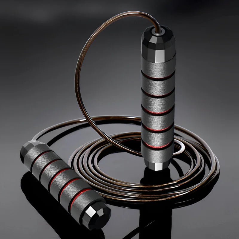 Adjustable Steel Wire Jump Rope for Fitness Training - Tangle-Free Home Exercise Equipment