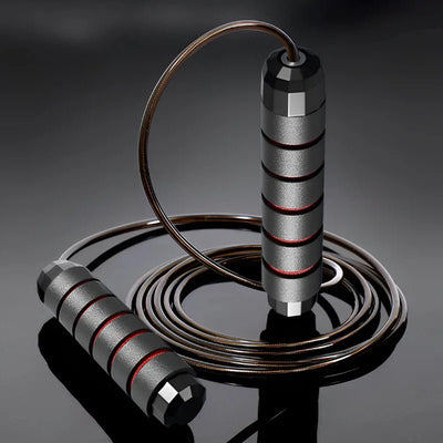 Adjustable Steel Wire Jump Rope for Fitness Training - Tangle-Free Home Exercise Equipment