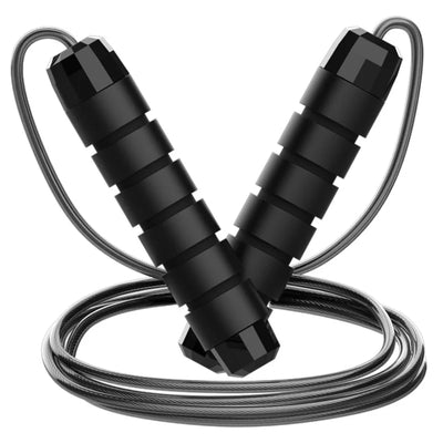 Adjustable Steel Wire Jump Rope for Fitness Training - Tangle-Free Home Exercise Equipment