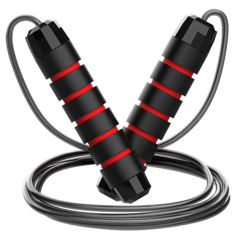 Adjustable Steel Wire Jump Rope for Fitness Training - Tangle-Free Home Exercise Equipment