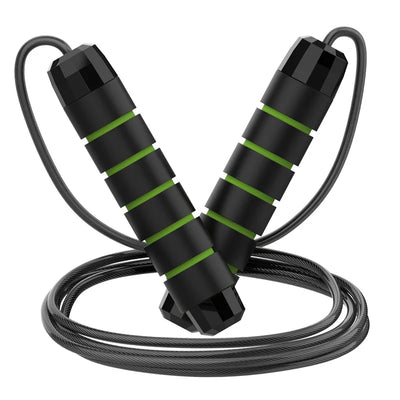 Adjustable Steel Wire Jump Rope for Fitness Training - Tangle-Free Home Exercise Equipment