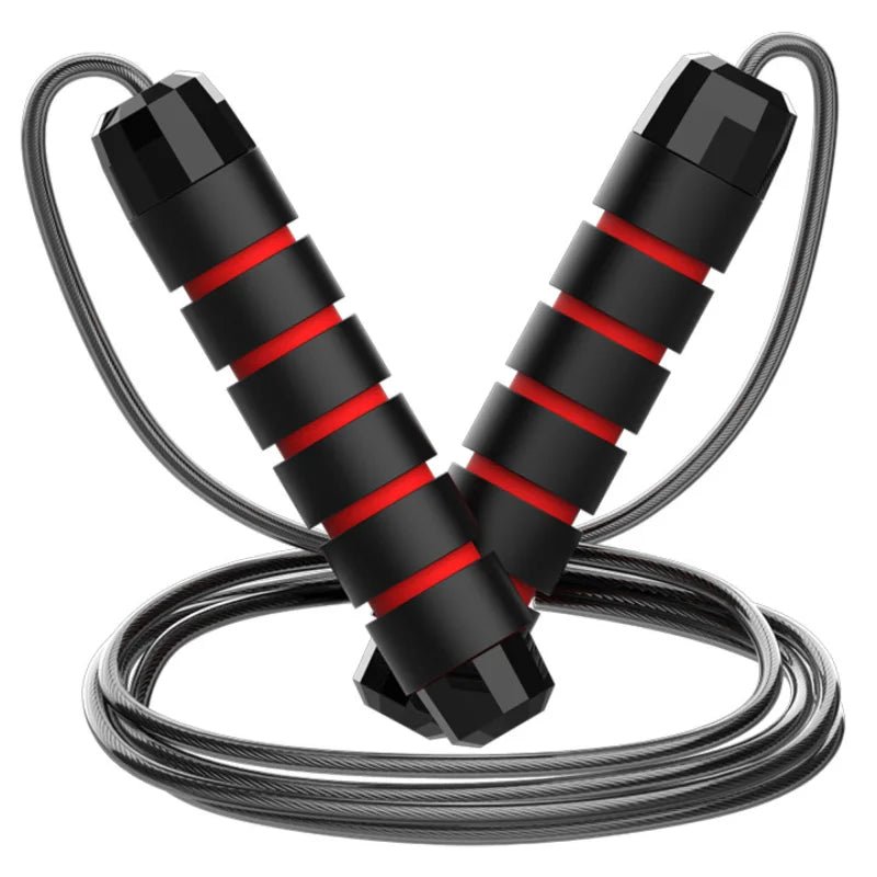 Adjustable Steel Wire Jump Rope for Fitness Training - Tangle-Free Home Exercise Equipment