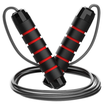 Adjustable Steel Wire Jump Rope for Fitness Training - Tangle-Free Home Exercise Equipment