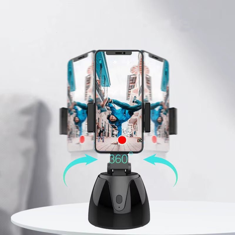 Revolutionary 360 Degree Smart Phone Holder with Auto Face Tracking for Perfect Selfies