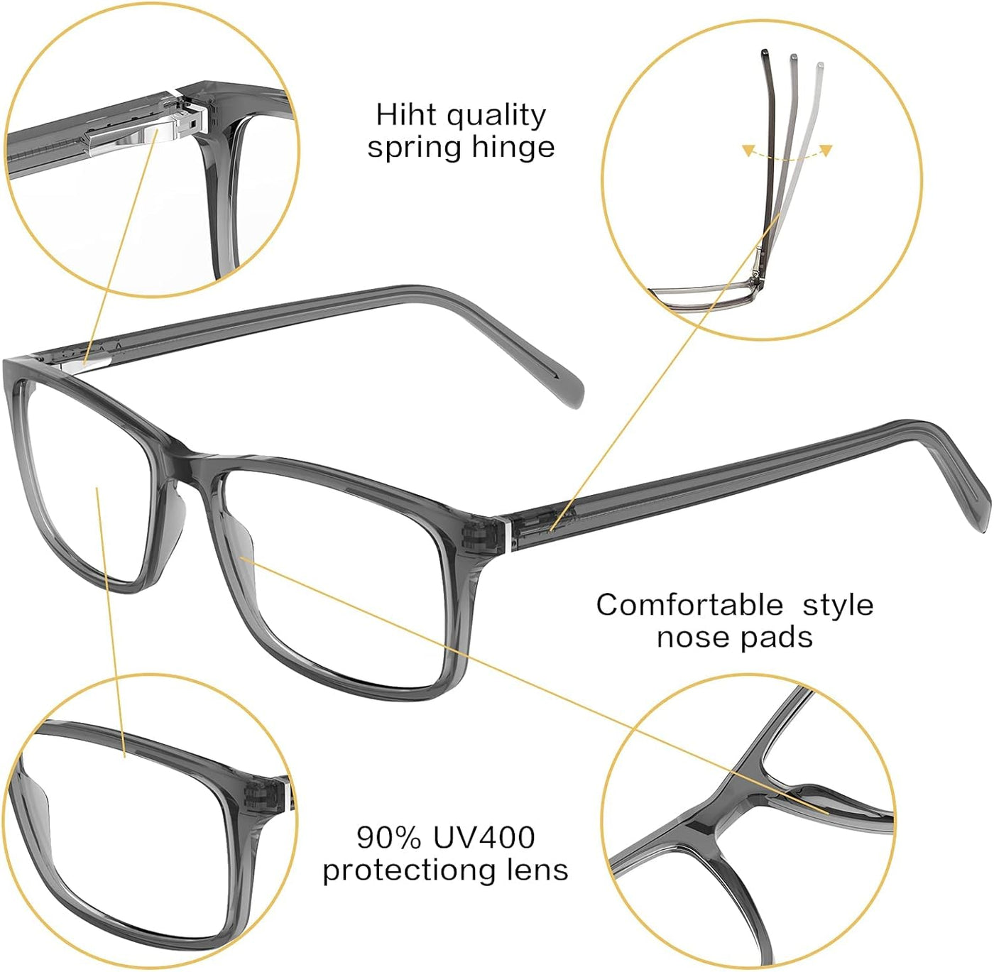 Blue Light Blocking Glasses for Women Men anti Eye Strain Computer Gaming Glasses Blue Light Filter Eyeglasses