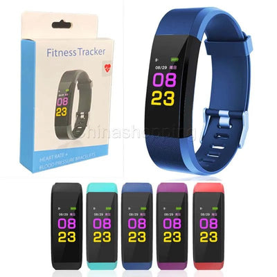 Sport+ Smart Watch - Unisex - Waterproof Heart Rate Blood Pressure Pedometer Fitness Bracelet