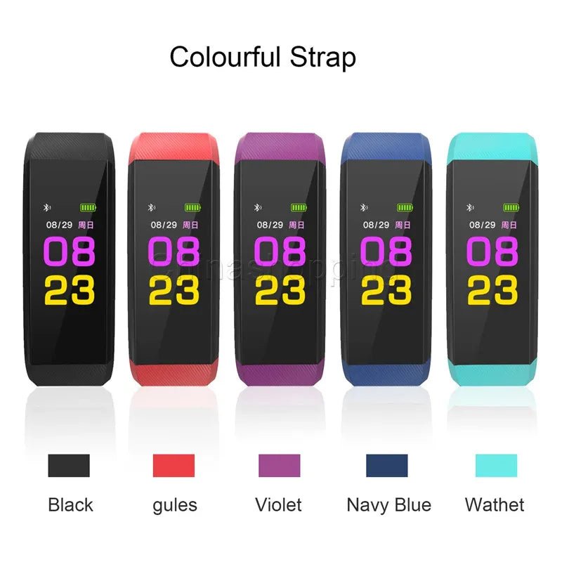 Sport+ Smart Watch - Unisex - Waterproof Heart Rate Blood Pressure Pedometer Fitness Bracelet